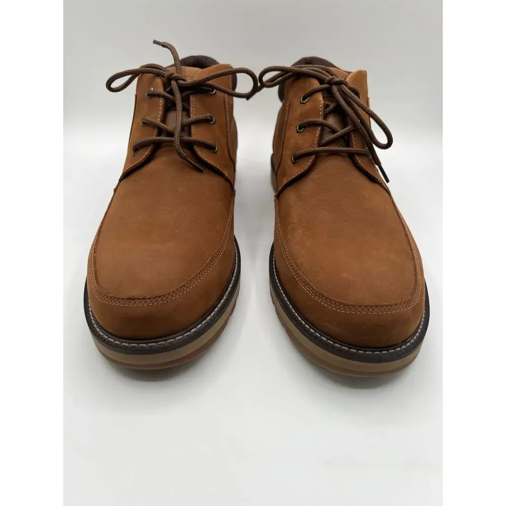 DUNHAM Men's Size 13 Byrne Waterproof Leather Chukka Boots Brown CJ0854 NEW